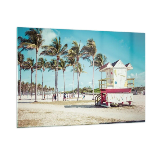 Üveg kép - Gyönyörű nap vár rád - 120x80 cm