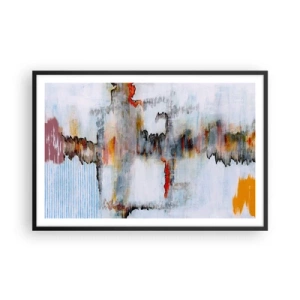 Poszter fehér keretben - Egy bottal a vízen - 91x61 cm