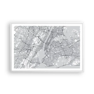 Poszter fekete keretben - Metropolisz anatómiája - 91x61 cm