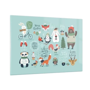 Üveg kép - Legyen mindig ünnep! - 100x70 cm