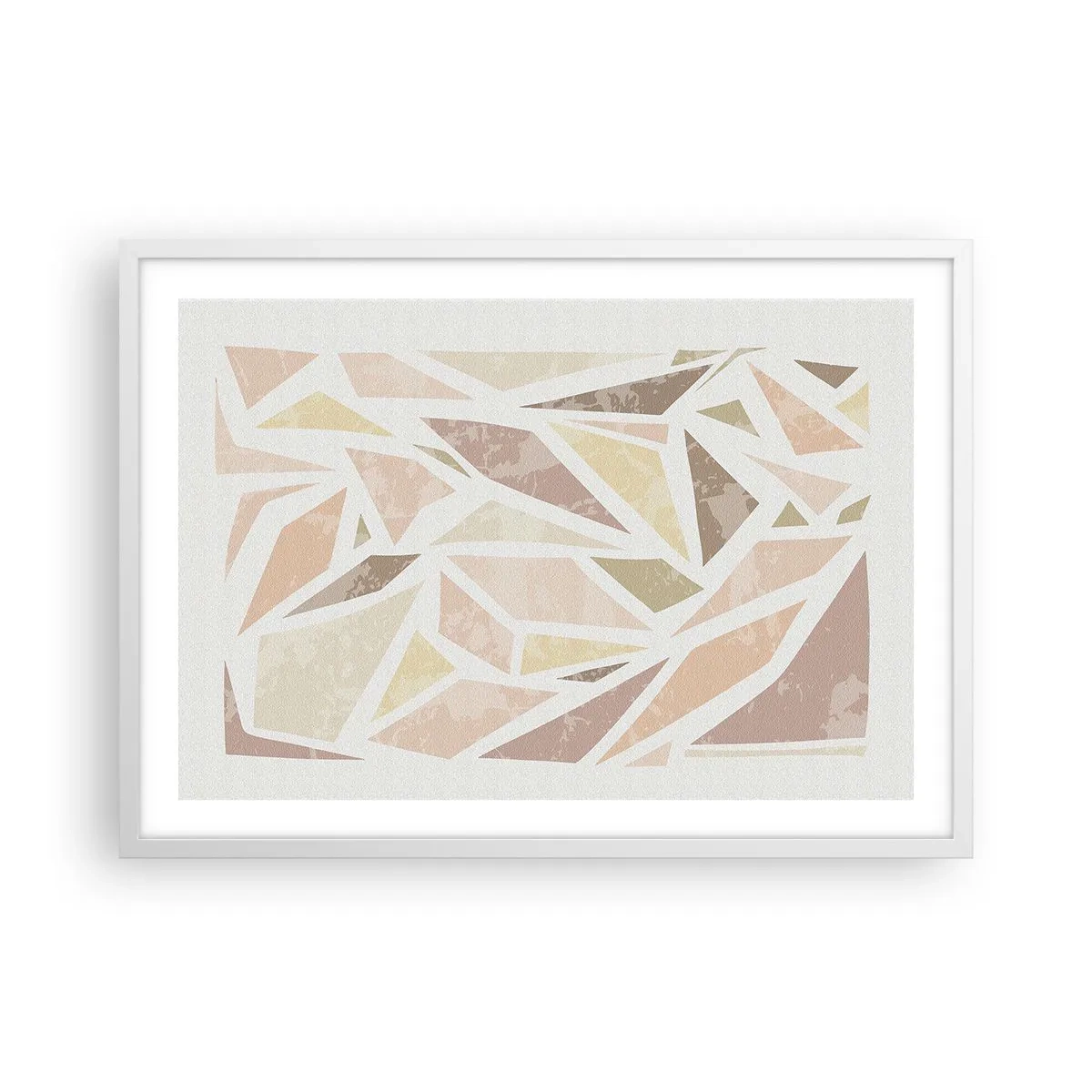 Poszter fekete keretben - Üvegfestmény kompozíció - 70x50 cm