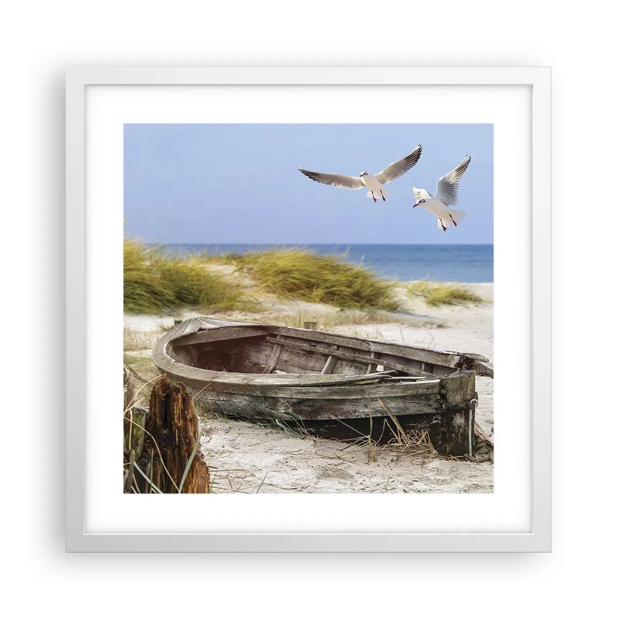 Poszter fekete keretben - Szélben fürödve - 40x40 cm