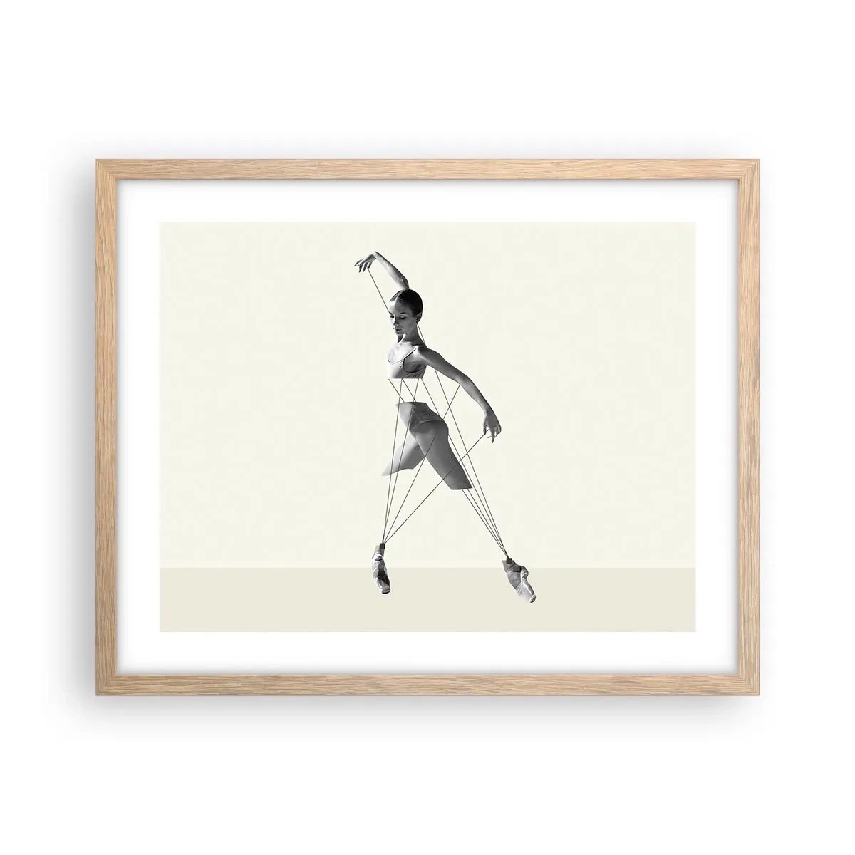 Poszter világos tölgy keretben - A világ színházában - 50x40 cm