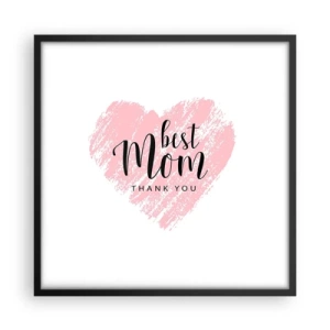 Poszter fehér keretben - Mindig a megfelelő pillanat - 50x50 cm