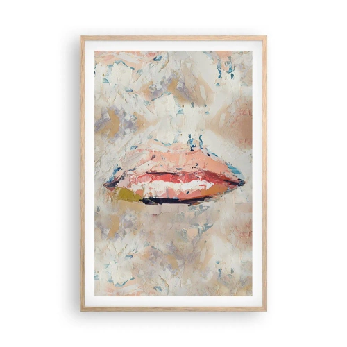 Poszter világos tölgy keretben - Felébreszti az érzékeket - 61x91 cm