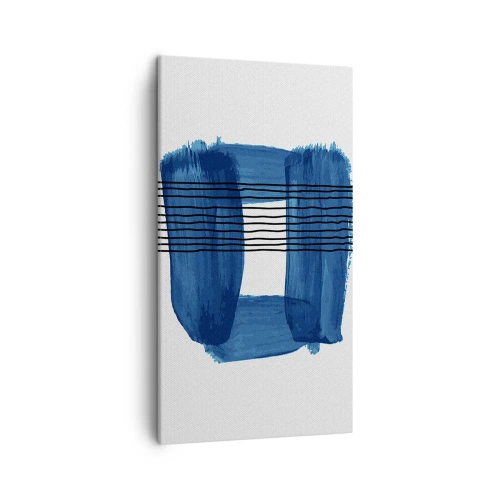 Vászonkép - Kékes-fekete - 45x80 cm