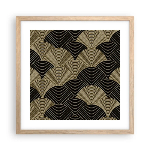 Poszter világos tölgy keretben - Egység a sokféleségben - 40x40 cm