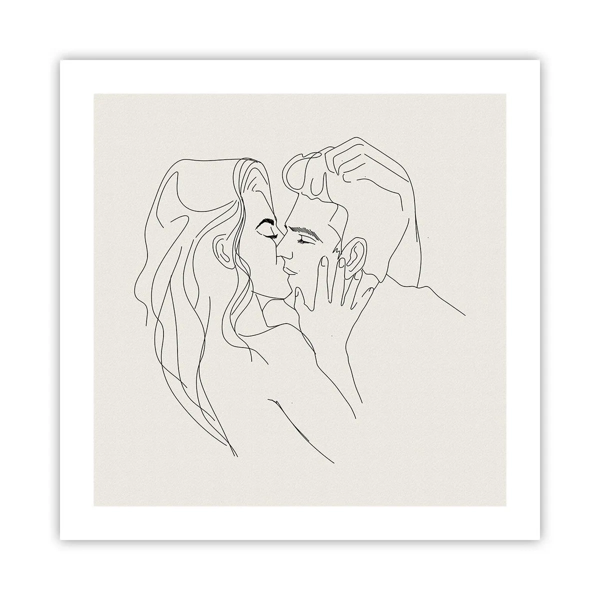 Poszter - Összegabalyodva az érzésben - 50x50 cm