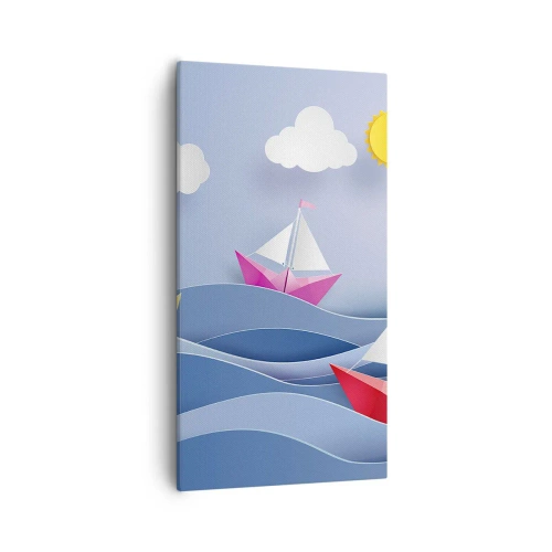 Vászonkép - Ó, milyen jó hintázni a hullámokban - 55x100 cm