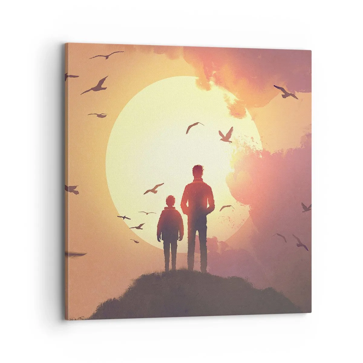 Vászonkép - Szemtől szembe a nappal - 70x70 cm