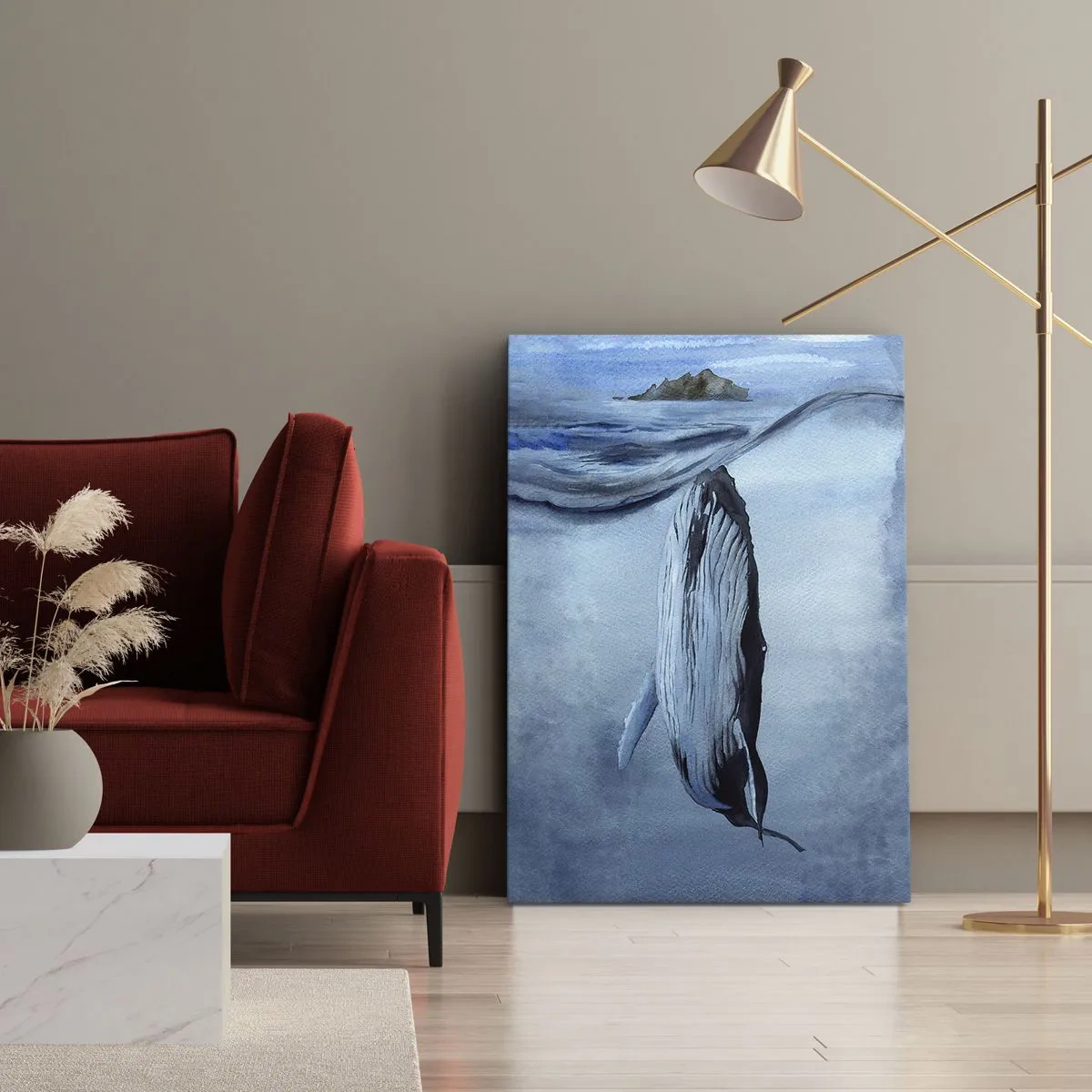 Vászonkép - Észak két világa - 80x120 cm