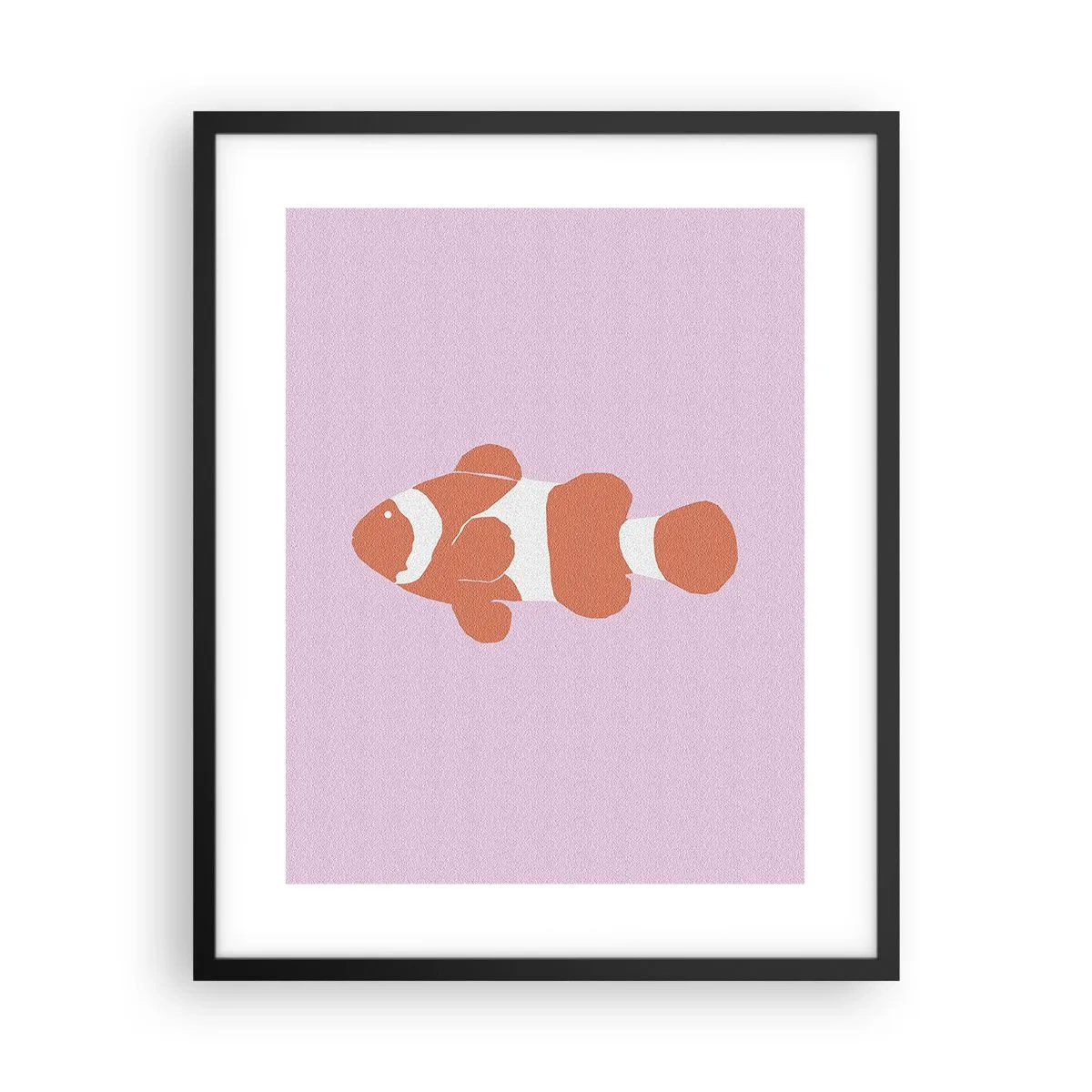 Poszter fehér keretben - Illik a korall az arcához és a farkához - 40x50 cm