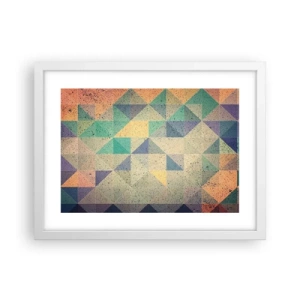 Poszter fekete keretben - A háromszögek köztársasága - 40x30 cm