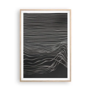 Poszter világos tölgy keretben - Ritmus és akcentus - 70x100 cm