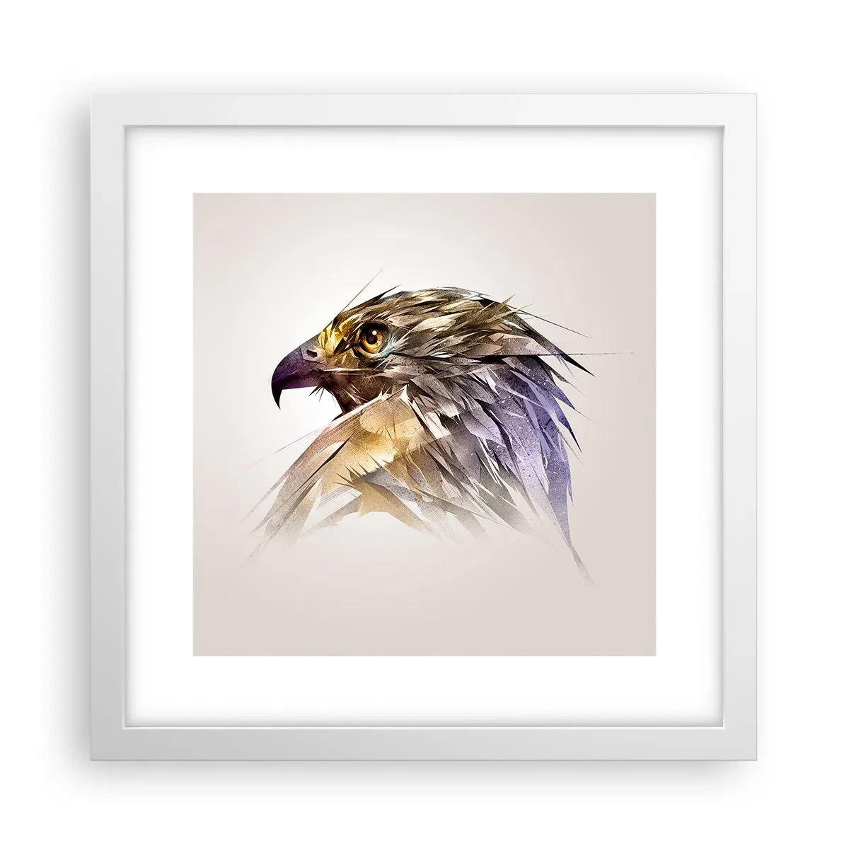 Poszter fekete keretben - Egy harcos portréja - 30x30 cm