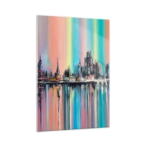 Üveg kép - Lejönni az éjszaka fényében - 50x70 cm