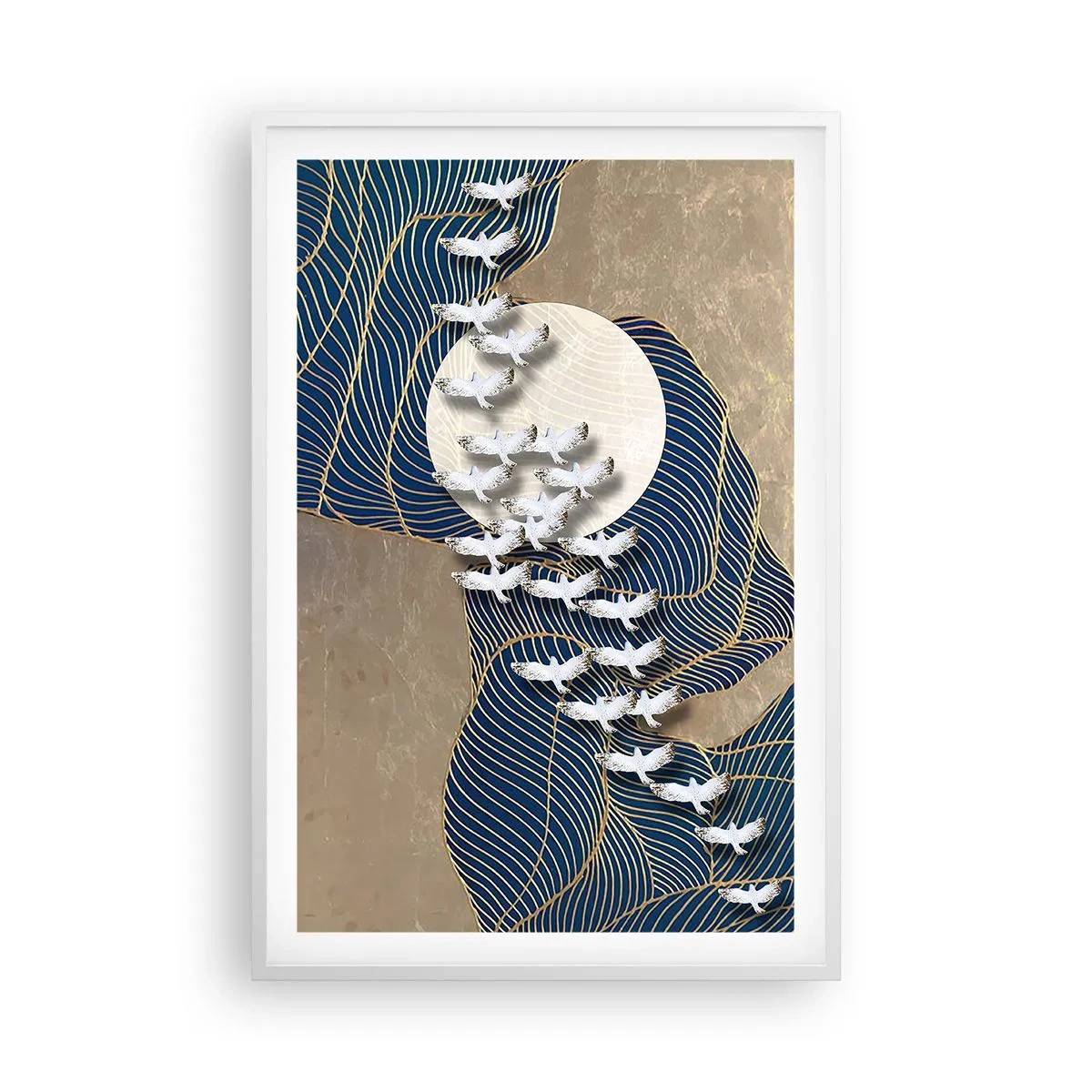 Poszter fekete keretben - Szabadság, vándorlás, közösség - 61x91 cm