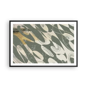 Poszter fehér keretben - Ritmikus absztrakció - 91x61 cm