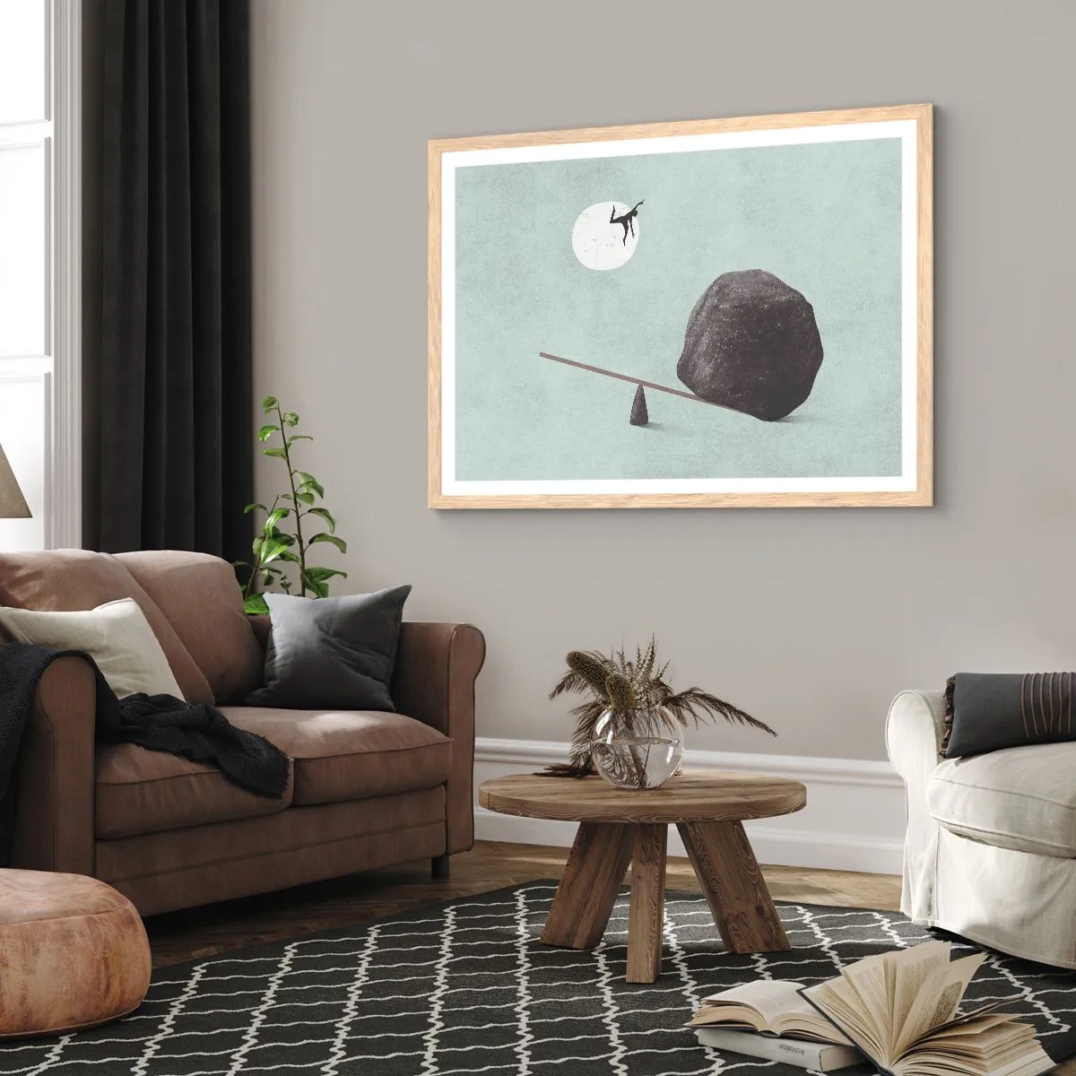 Poszter világos tölgy keretben - Valóra vált álom. - 100x70 cm