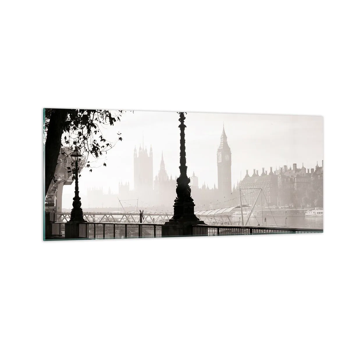 Üveg kép - Londoni reggel - 100x40 cm