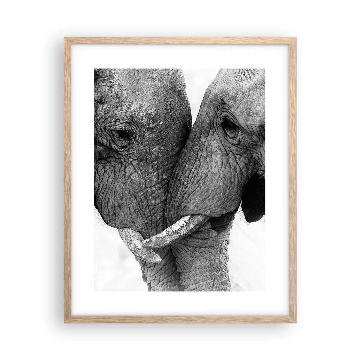 Poszter világos tölgy keretben - Szívélyes vallomás - 40x50 cm