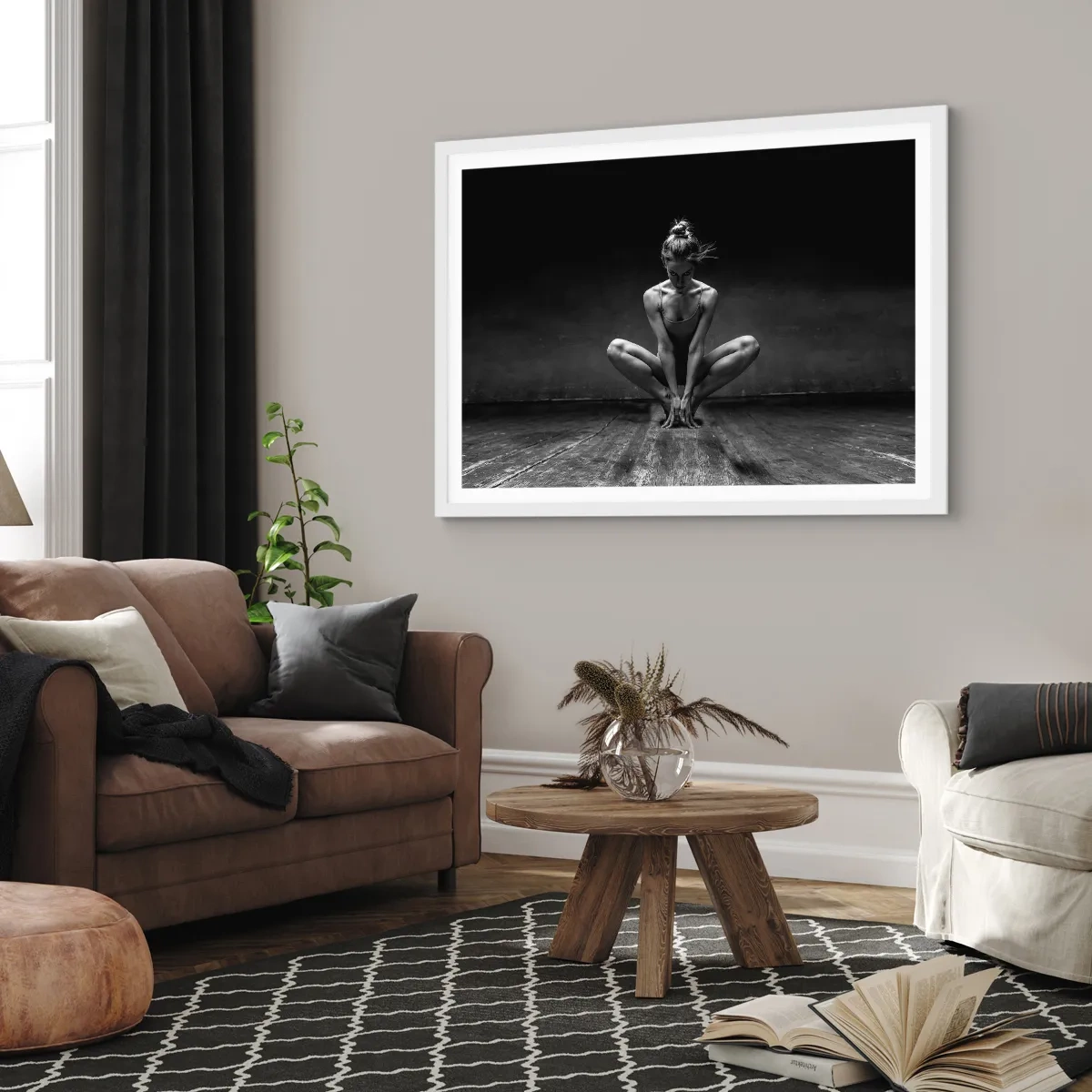 Poszter fekete keretben - A táncenergia koncentrációja - 91x61 cm