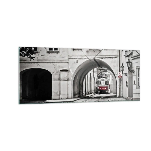 Üveg kép - A város labirintusán keresztül - 100x40 cm