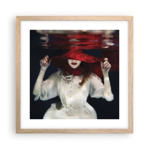 Poszter világos tölgy keretben - Furi(fele)ség - 40x40 cm