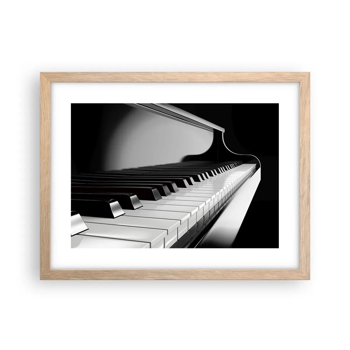 Poszter világos tölgy keretben - A formák és színek harmóniája - 40x30 cm