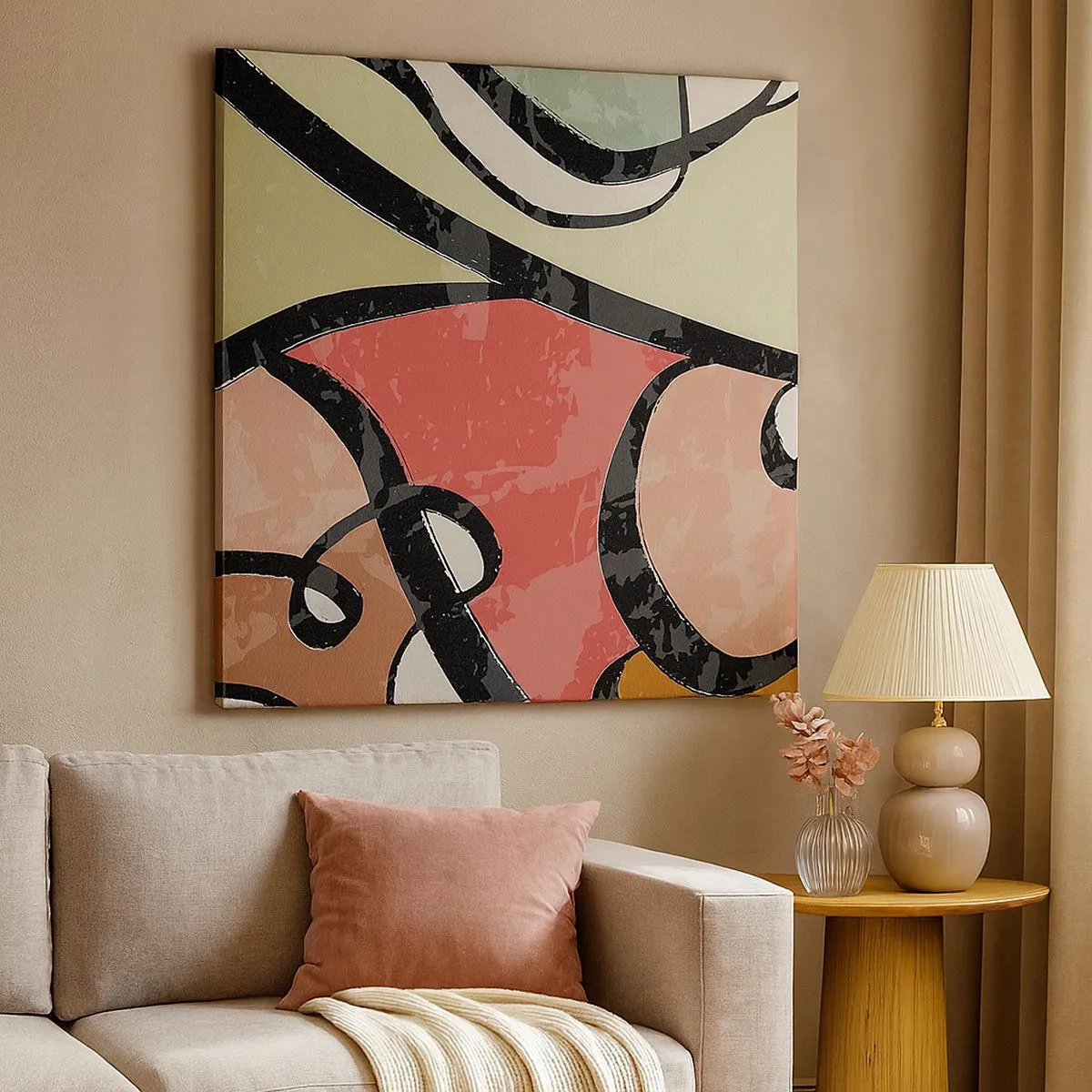 Vászonkép - Pirouettek a színek között - 30x30 cm