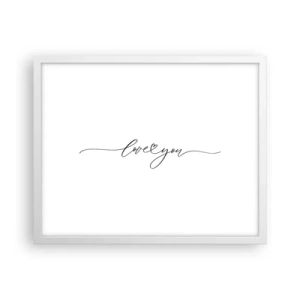 Poszter fekete keretben - Fekete fehéren - 50x40 cm