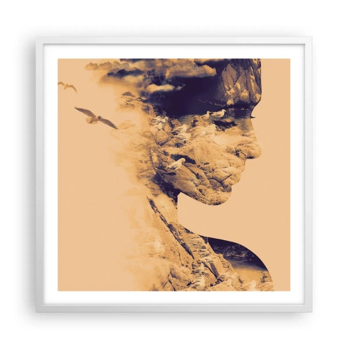 Poszter fekete keretben - Természetes szépség - 60x60 cm