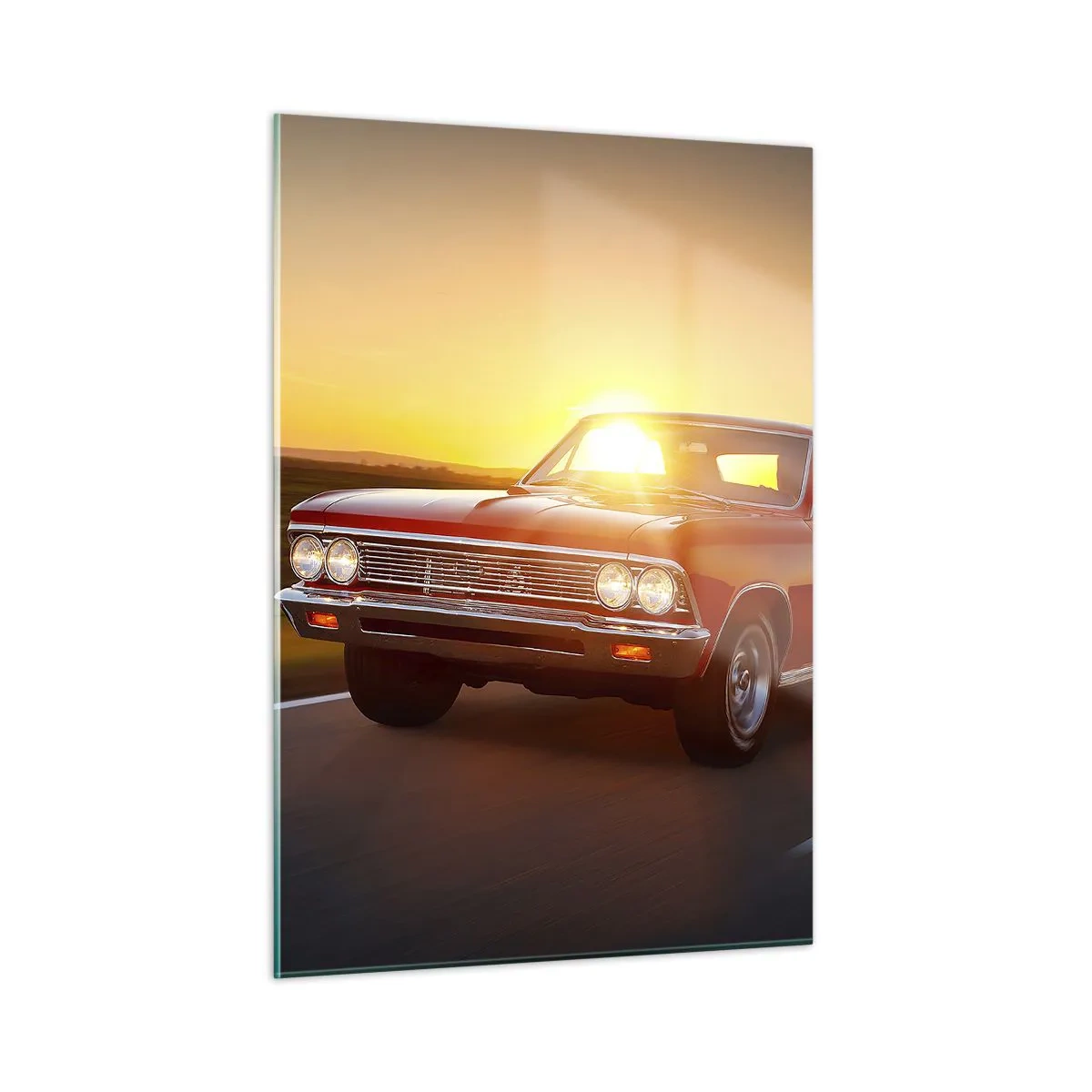 Üveg kép - A vágy piros színű - 50x70 cm