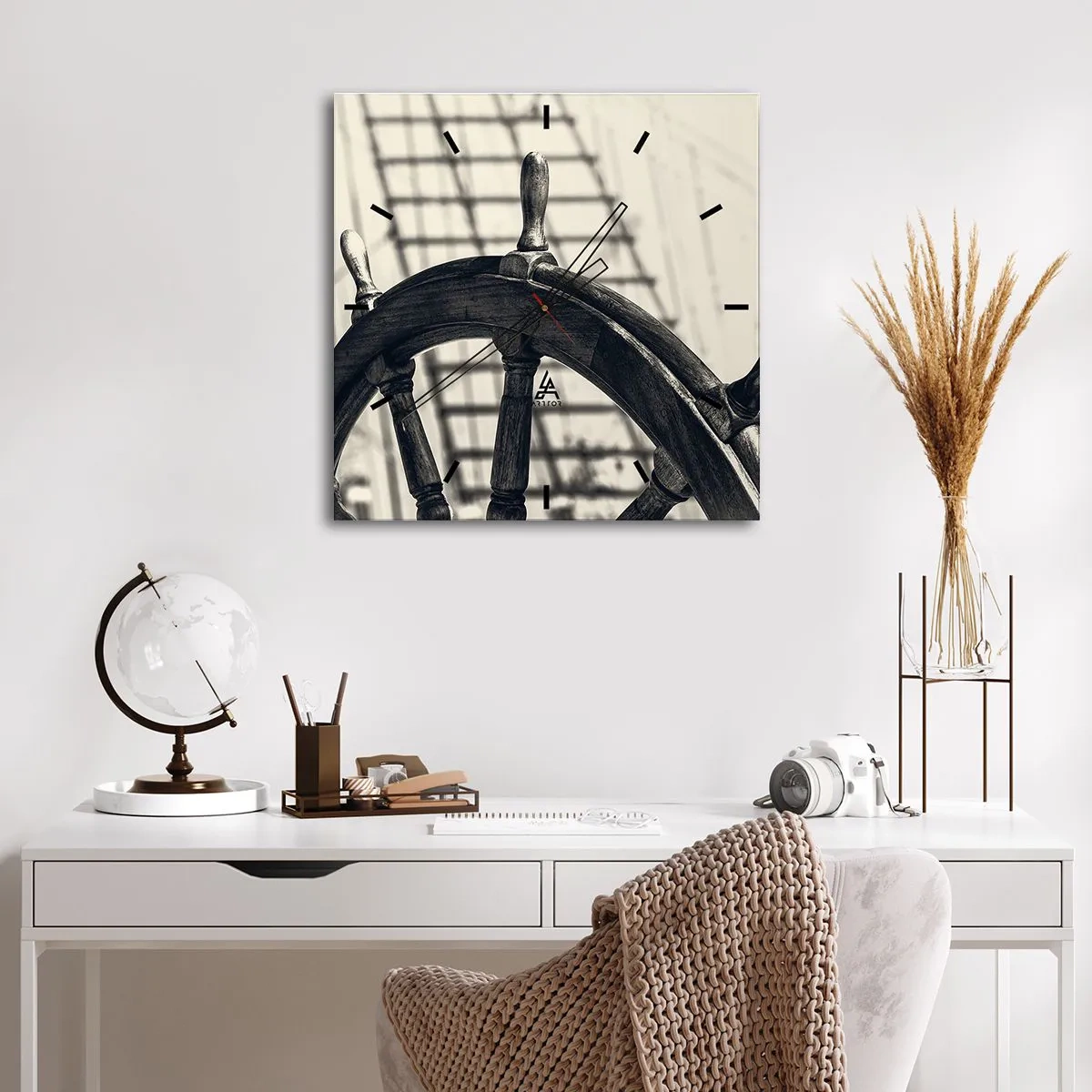 Falióra, Óra - Tengeri történetek - 30x30 cm