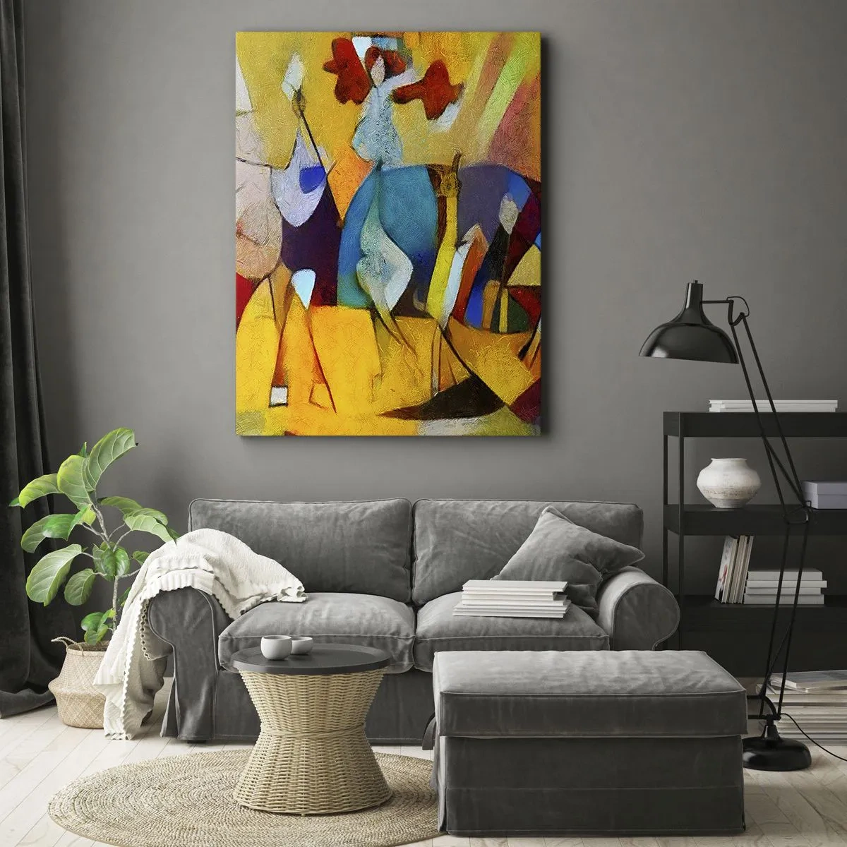 Vászonkép - Nap - élet - boldogság - 45x80 cm