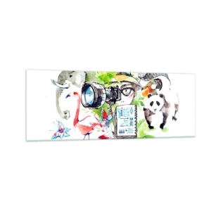 Üveg kép - Az utazó lencséjében - 140x50 cm