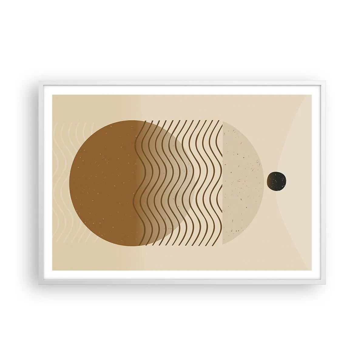 Poszter fekete keretben - A geometriai formák eredetéről - 100x70 cm