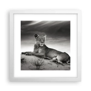 Poszter fekete keretben - A sivatagi királynő pihenése - 30x30 cm