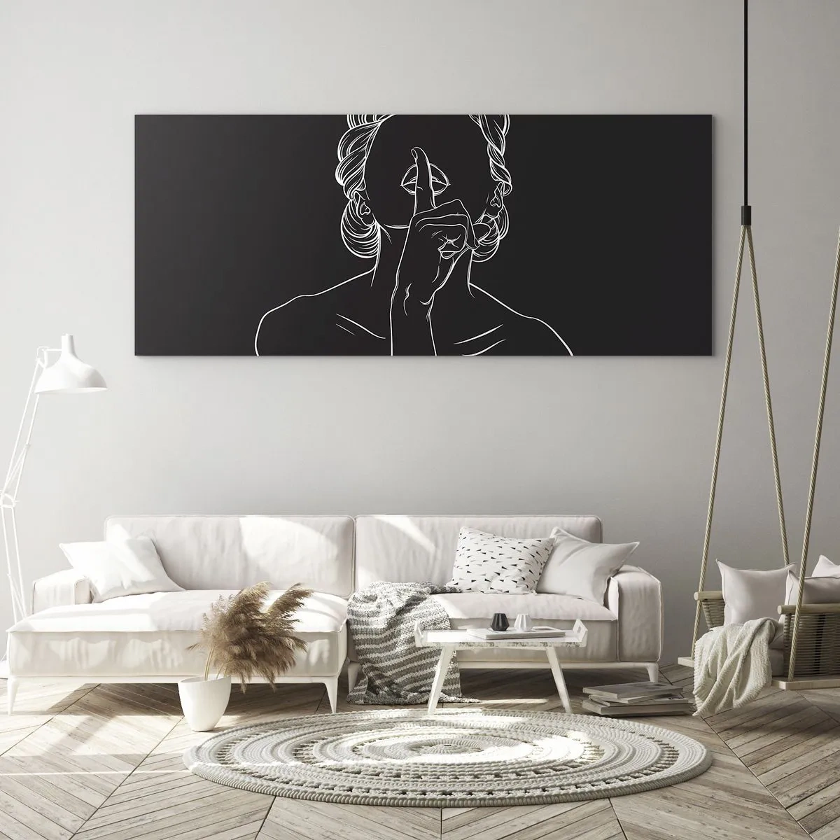 Üveg kép - A szépség csendben virágzik - 100x40 cm