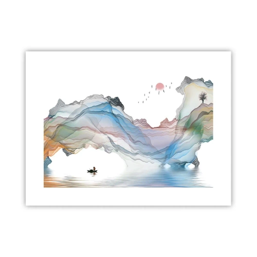 Poszter - A kristály hegyek felé - 40x30 cm