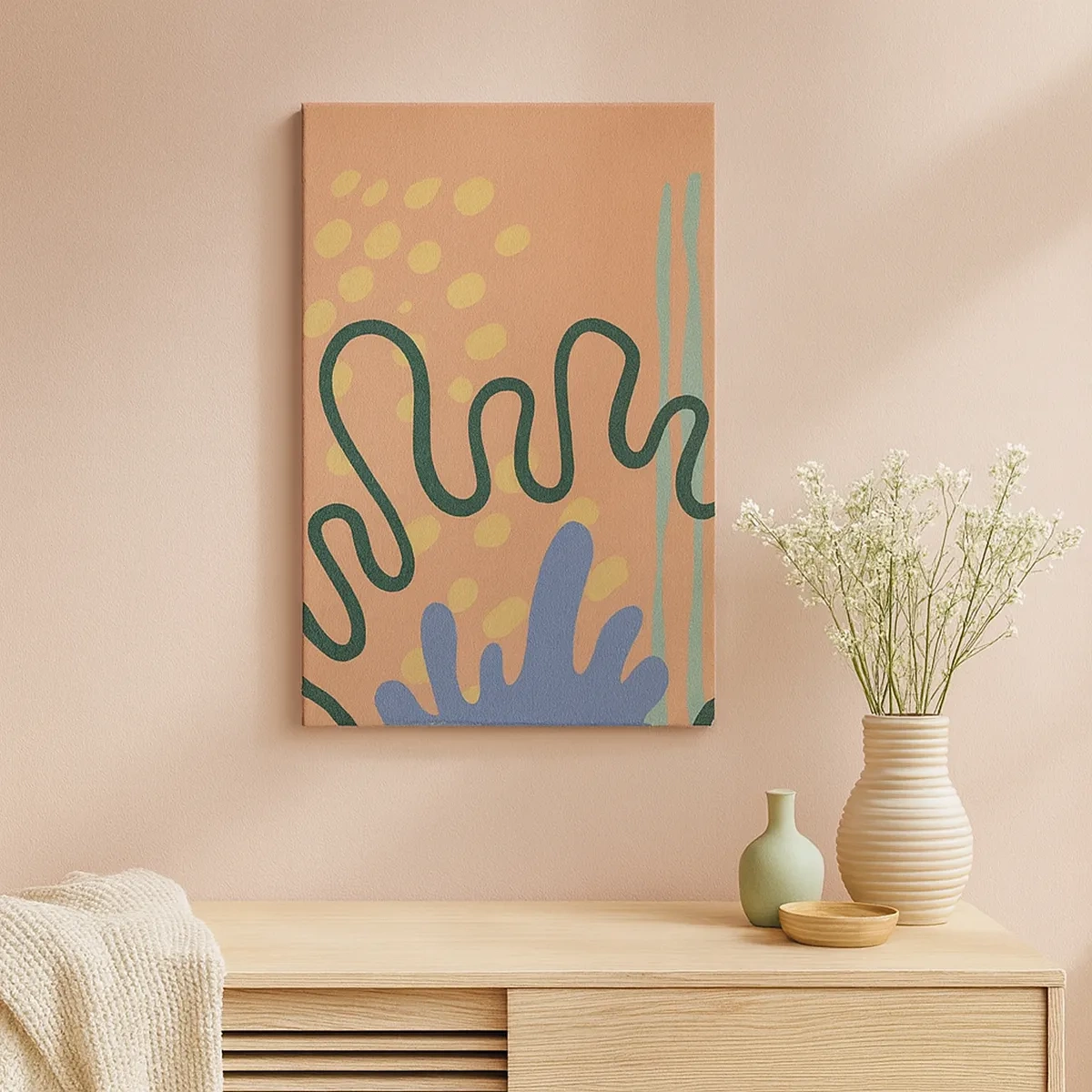 Vászonkép - Absztrakció: a természet sokszínűsége - 50x70 cm