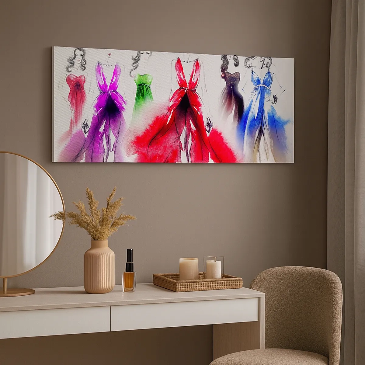 Vászonkép - Hangulatok a jelmezekhez - 30x30 cm