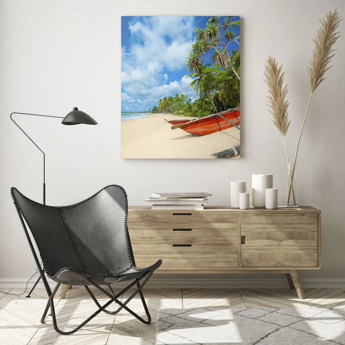 Üveg kép - A trópusok varázsa - 50x70 cm