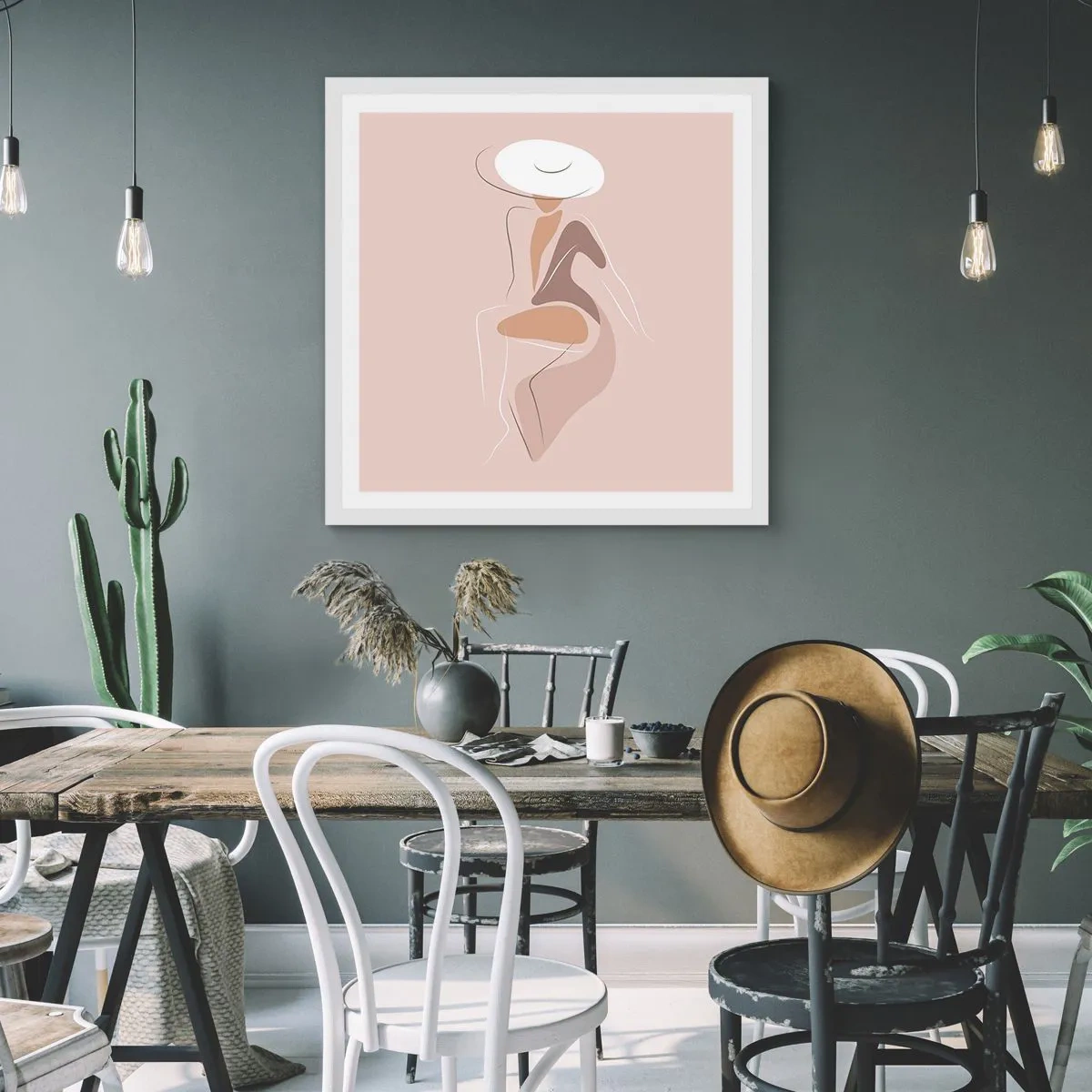 Poszter fekete keretben - Egy hölgynek lenni - 40x40 cm