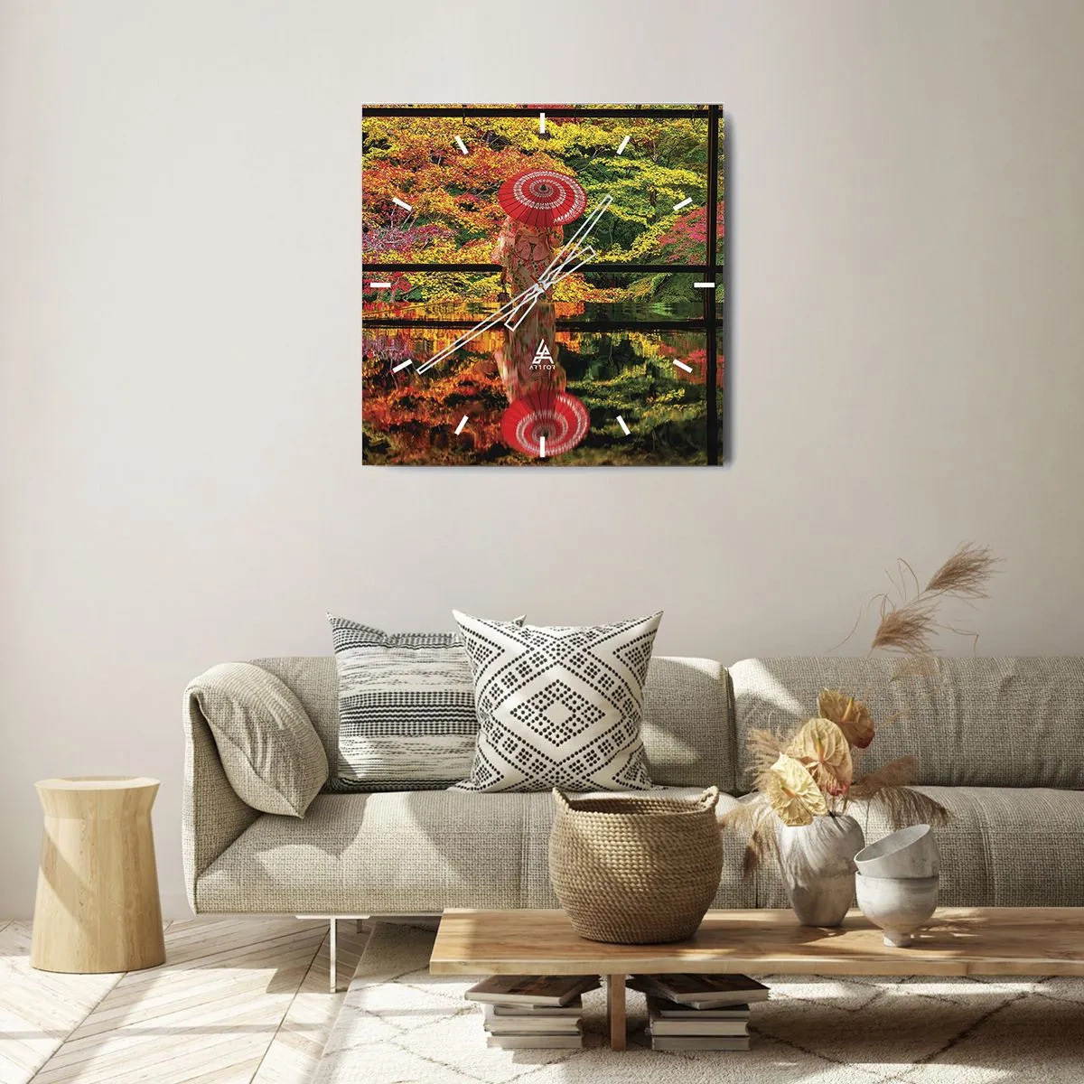 Falióra, Óra - A természet templomában - 30x30 cm