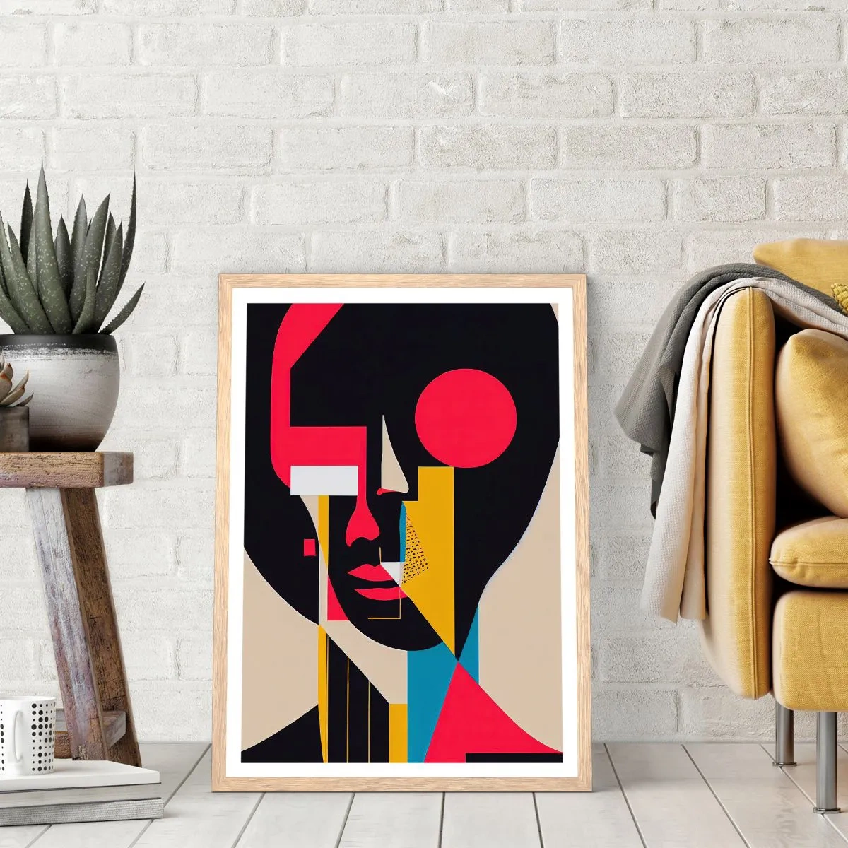 Poszter világos tölgy keretben - Az ő belső világa - 50x70 cm