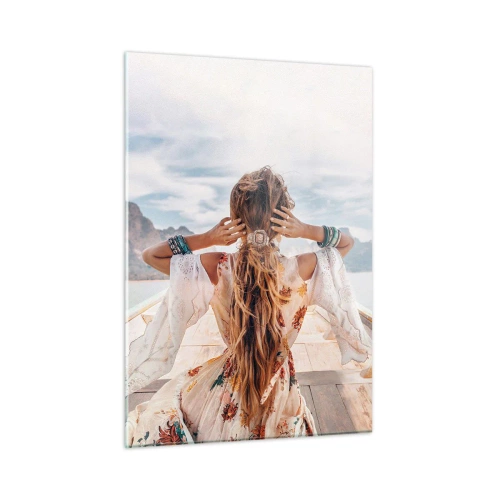 Üveg kép - Az út a boldogság felé - 50x70 cm