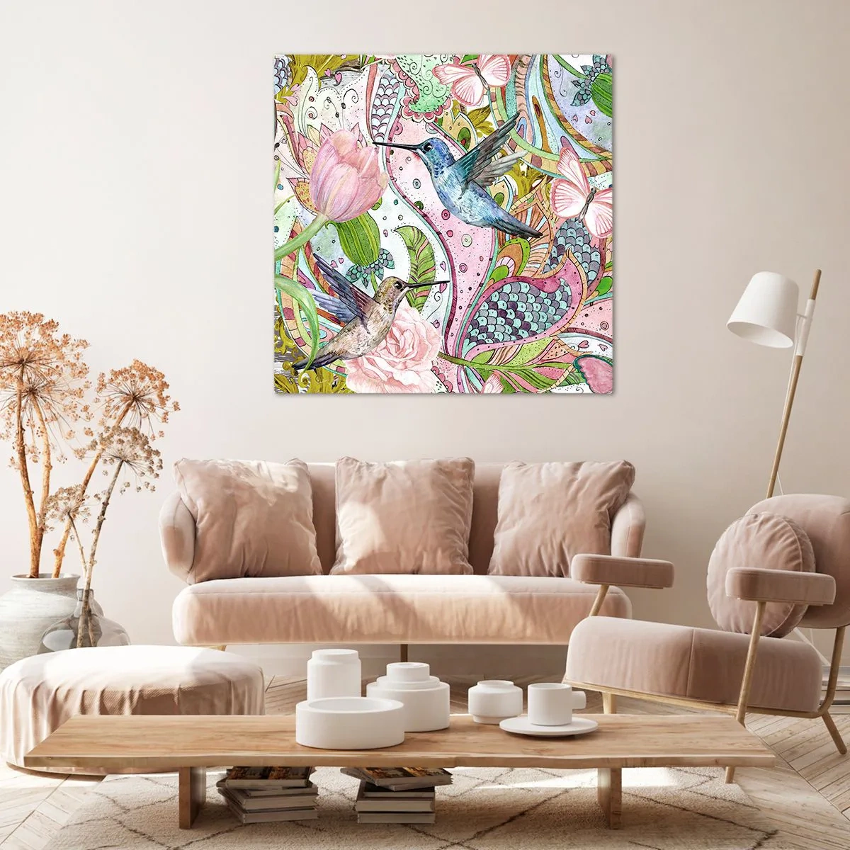 Vászonkép - Szőlőbe gabalyodva - 60x60 cm