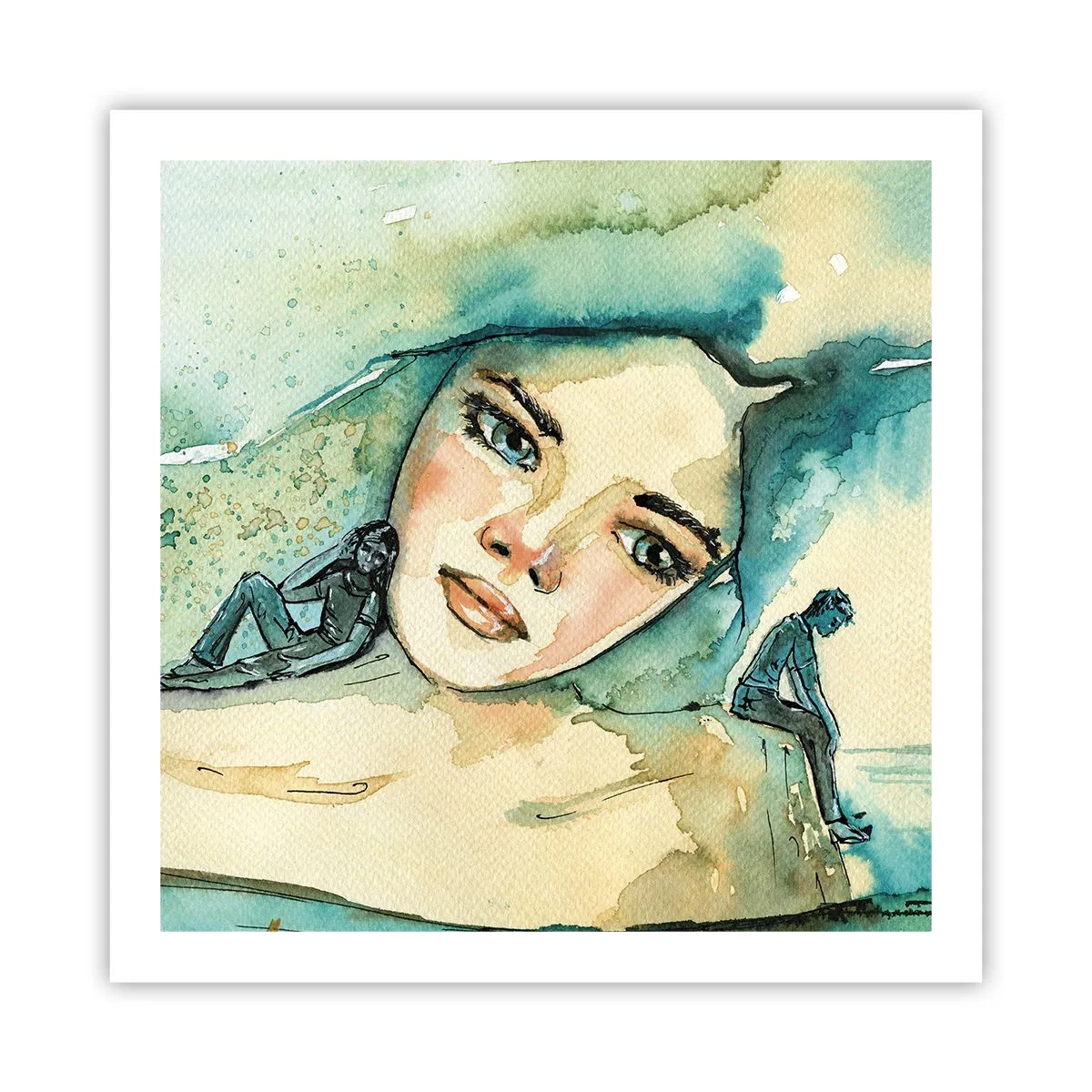 Poszter - Am I blue? - 60x60 cm