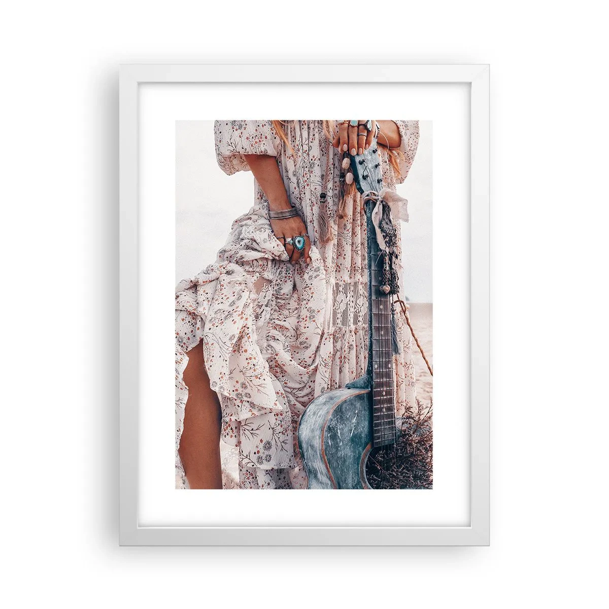 Poszter fekete keretben - Hippik az úton - 30x40 cm